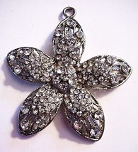 Vintage Brooch 5-Sided Star Silver Encrusted Rhinestone Pin - $29.95