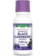Nature&#39;s Truth Black Elderberry Extract 4250mg | 8 oz Syrup |Vegan,Non-GMO, - £14.96 GBP