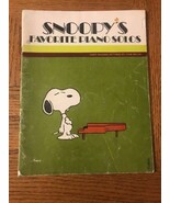 Snoopys Favorite Piano Solos Song Book - $338.34 CAD