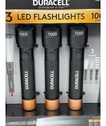 Duracell Durabeam Ultra 3 LED Flashlights 1000 Lumens 12 AAA Alkaline Ba... - $746.19 MXN