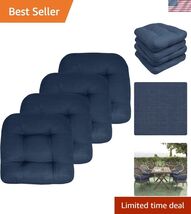 Patio Cushions Outdoor Chair Pads Premium Comfortable Thick Fiber Fill T... - $128.07