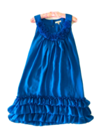 Cute Royal Blue TED BAKER London A-line Dress Frills S/M Modern Fashion ... - £69.58 GBP