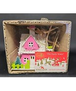 Kurt Adler Paper Putz Christmas Village Pink House &quot;The Early Years&quot; 200... - $702.92 MXN