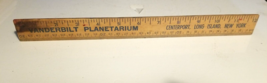 Vanderbilt Planetarium Wood Ruler Promotional Centerport, NY - $12.86