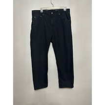 AG Adriano Goldschmied Tellis Modern Slim Jeans Black Stretch Solid 34x27 - £80.94 GBP
