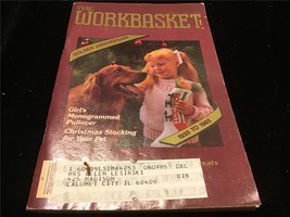 Workbasket Magazine December 1985 Knit Girl&#39;s Monogrammed Pullover - $7.50