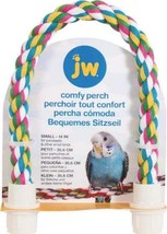 JW Pet Flexible Multi-Color Comfy Rope Perch 14 Long For Birds - £14.12 GBP+