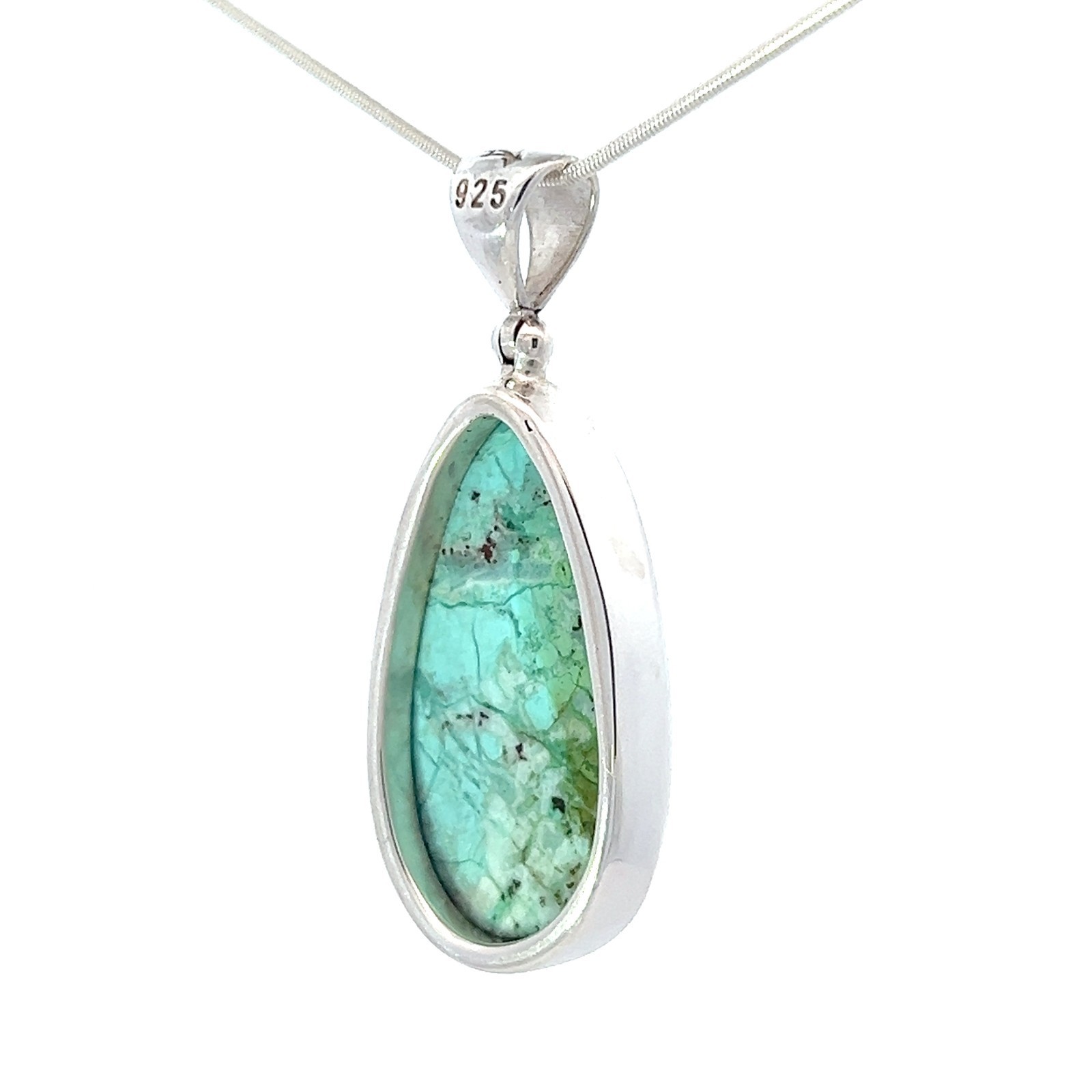 Starborn Chrysocolla Stone Pendant Necklace (22)" Blue Item image 5
