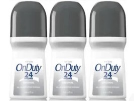 Avon On Duty Original 24 Hour Deodorant Roll-On Antiperspirant  2.6 fl oz [3pk] - £26.58 GBP