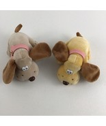 Kennel Kuddlees Puppy Dog Lot 5&quot; Plush Stuffed Animal Vintage Tara Toys 90s - $40.55 CAD