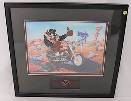 Harley Davidson/Warner Bros. Animation Cell ( Fat Boy Harley &amp; Tasmanian Devil)  - £1,292.55 GBP