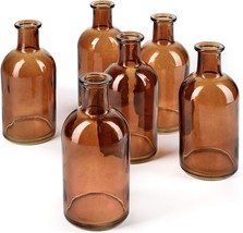 Serene Spaces Living Bud Vases, Apothecary Jars, Decorative, Amber, Set ... - £30.55 GBP