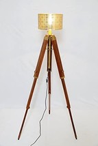Designer Nautical Tripod Floor Lamp Rustic Tripod Lamp Vintage Look Lamp - $159.00