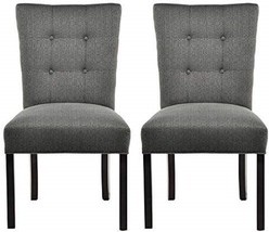 The La Mode Collection Upholstered Dining Chairs Set Of 2 Features Luxur... - $558.99