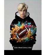New Boys Football Hoodie Sweatshirt sz 13-14 - $269.19 MXN