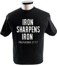 Iron Sharpens Iron Religious Tshirts For Christians Religion T-Shirts - £13.50 GBP+