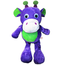 29&quot; Purple Cow Plush Peek A Boo Toys Floppy Stuffed Animal Green Tummyfarm Toy - £20.43 GBP