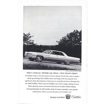 1965 Cadillac Car Auto Vintage Print Ad 9 inch Tall - $9.41
