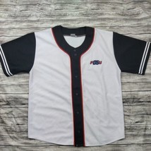 Boy&#39;s fashion F05U T-Shirt Men&#39;s XL White Embroidered  - $16.79