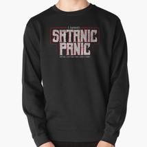  Satanic Panic Survivor Souvenir Men&#39;s Pullover Black Sweatshirt - £26.14 GBP
