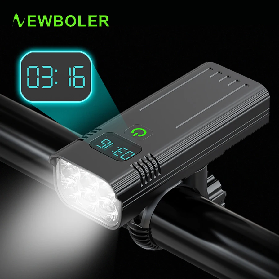 Newboler Power Display 6 Le Ds Bike Light Usb Aluminum Mtb Bicycle Light Kit - £31.52 GBP+