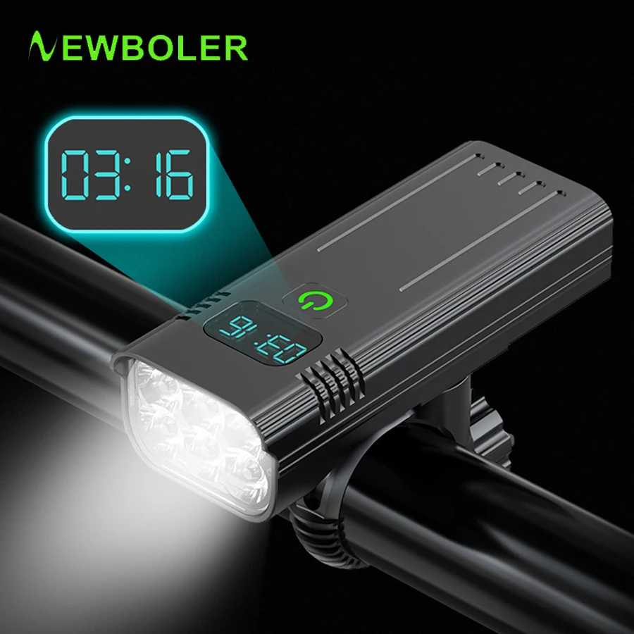 Newboler Power Display 6 Le Ds Bike Light Usb Aluminum Mtb Bicycle Light Kit - £32.07 GBP+