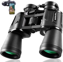 Adult Binoculars - 20X50 High Power Binoculars For Bird Watching With, Black. - £46.80 GBP