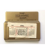 Vintage 1960s The Cleaning Shop Calendar Holder Northfield Vermont - £12.63 GBP