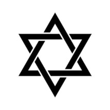 2x Star of David Jewish Vinyl Decal Sticker Different colors &amp; size for Cars - £3.51 GBP+