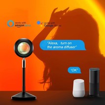 Graffiti Smart Sunset Light Voice Control Projection Lamp - £35.12 GBP