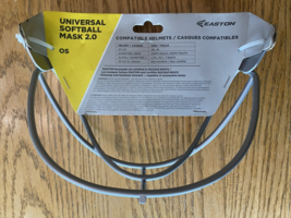 Easton Universal Grey Baseball Softball Mask W/ Chin Strap 2.0 OS NEW Un... - $26.47 CAD