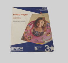 $9 Epson S041649 Glossy 60 lb. Photo Paper 50 Sheets 8.5 x 11 Old Stock New - £8.54 GBP
