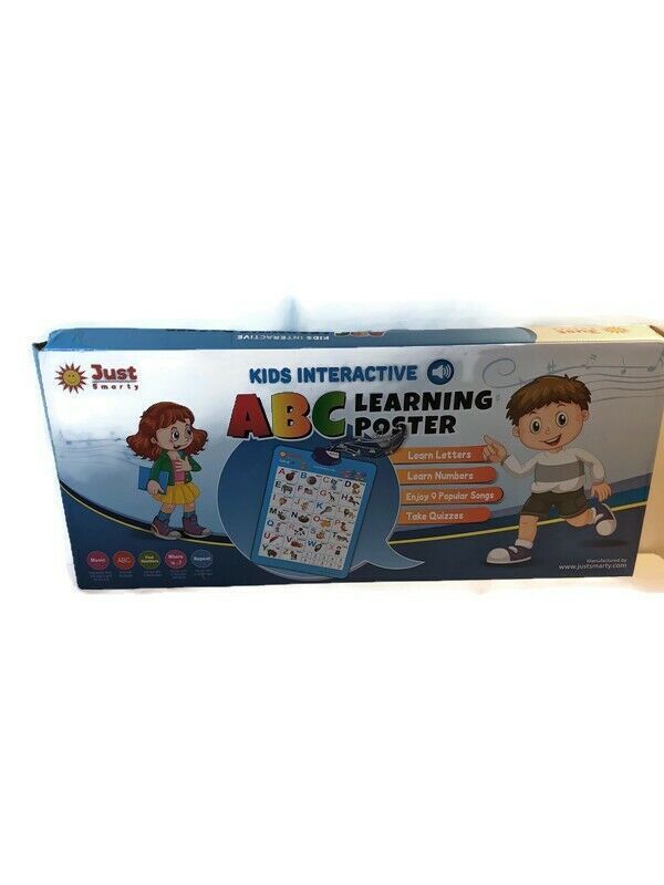 Just Smarty Electronic Interactive Alphabet Wall Chart, Talking Abcs