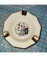 Mid century porcelain card themed ashtray - $32.25 CAD
