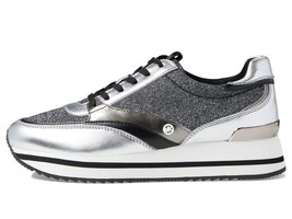 Michael Kors Mariah Trainer Black Sneakers Metallic 10 M NEW - $1,597.83 MXN