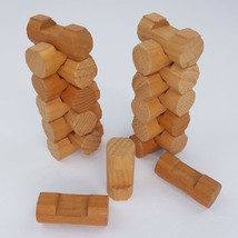 23 Lincoln Logs Light Brown 1 Notch 1 5/8 Replacement Round Wood Pieces - £4.36 GBP