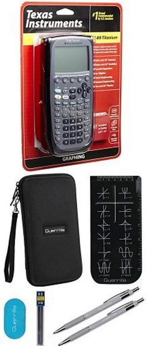 Primary image for Black Essential Graphing Accessory Bundle And Titanium Ti-89 Graphing Calculator