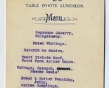 Golden Hotel Table D&#39;Hote Luncheon  Menu England 1950&#39;s - $19.86