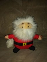 Vintage VTG Santa Claus Plush Puffalump 10&quot; W Gift Present Bag Christmas Xmas... - £19.46 GBP