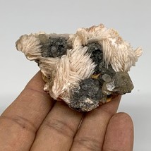 100g, 2.6&quot;x1.8&quot;x1&quot;, Barite With Cerussite on Galena Mineral Specimen, B3... - £15.47 GBP