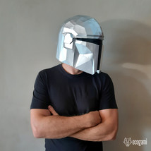 Mandalorian helmet papercraft template - $10.00