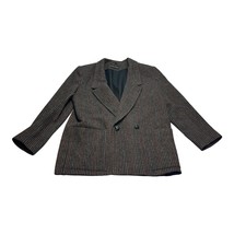 Giorgio Sant&#39;Angelo Sport Coat Women 10 Gray Striped Notch Lapel Single ... - $26.11