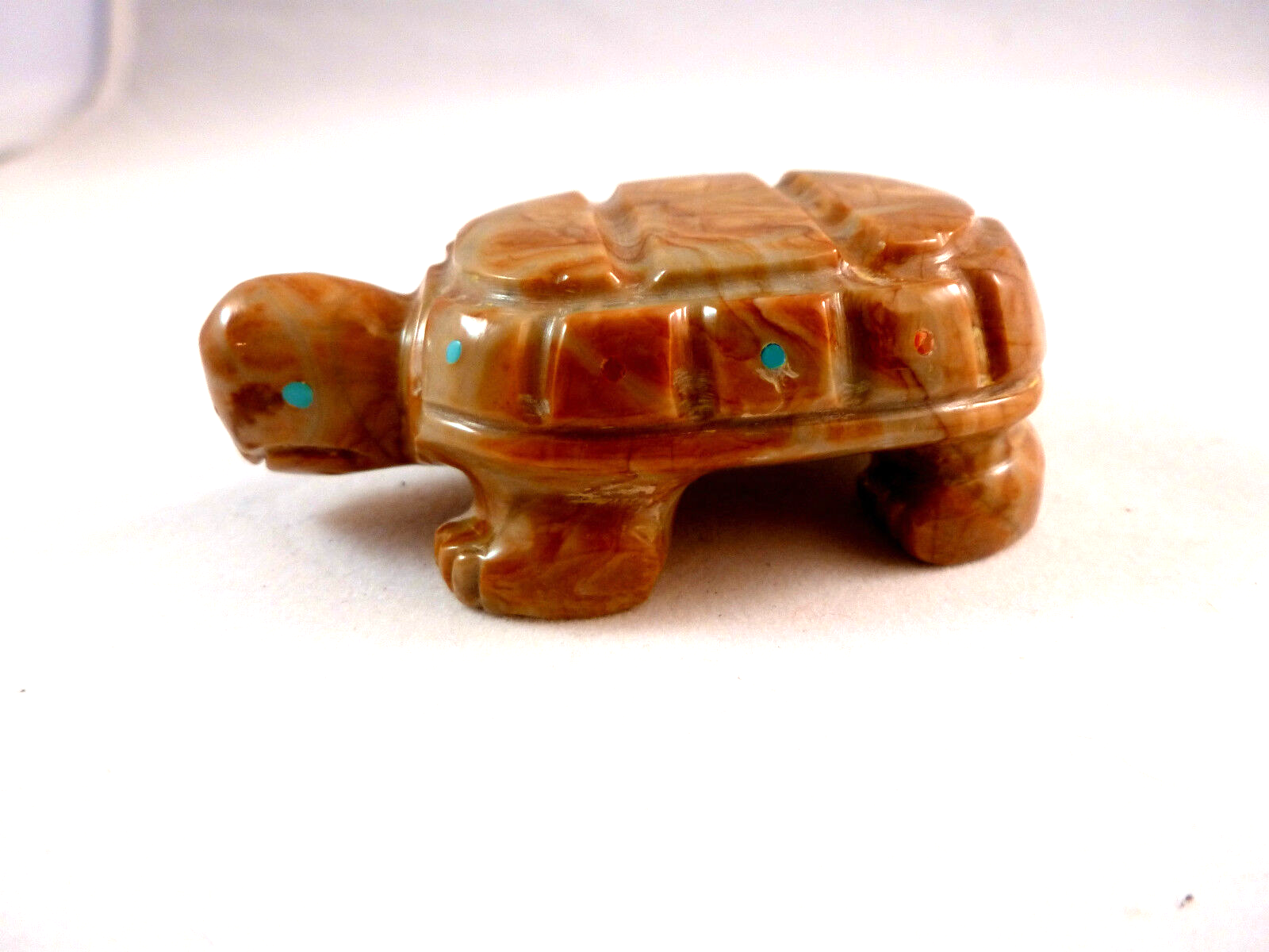 ZUNI Native American Pueblo Indian exquisite Turtle Cheama  # jam102131 - £33.56 GBP