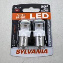 Sylvania Zevo Super Bright Red 7506R (1156 1141) LED 12v 1.5W - 2 NEW Bulbs - £11.00 GBP
