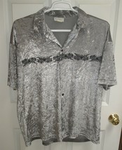 Rider Wear XL Short Sleeve Silver Club Shirt - $19.98