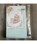 DIMENSIONS STAMPED CROSS STITCH BABY QUILT KIT SWEET PRAYER NOW I LAY ME... - £17.92 GBP