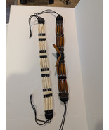 Native American Buffalo Bone Choker Necklace Set Of 2 - $54.70 CAD