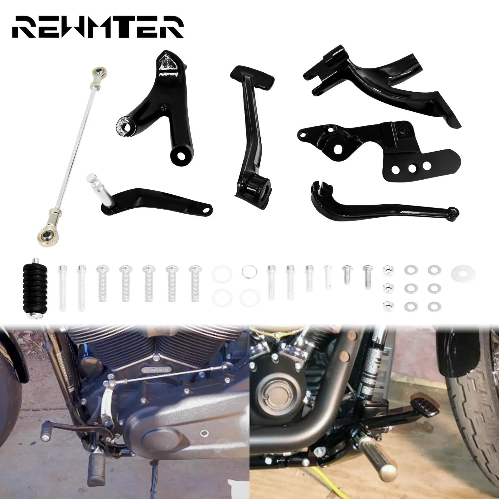 Motorcycle Billet Aluminum Forward Controls Kits Foot Pegs Rest For Harley - $182.91