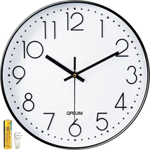 Wall Clock 12 Inch Wall Clocks Non-Ticking Battery Operated with Stereoscopic Di - £19.69 GBP
