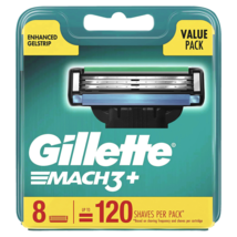 Gillette Mach3+ Replacement Value 8 Cartridges - $107.52